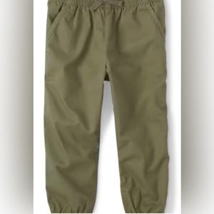 Girls Pull On Jogger Pants - Olive